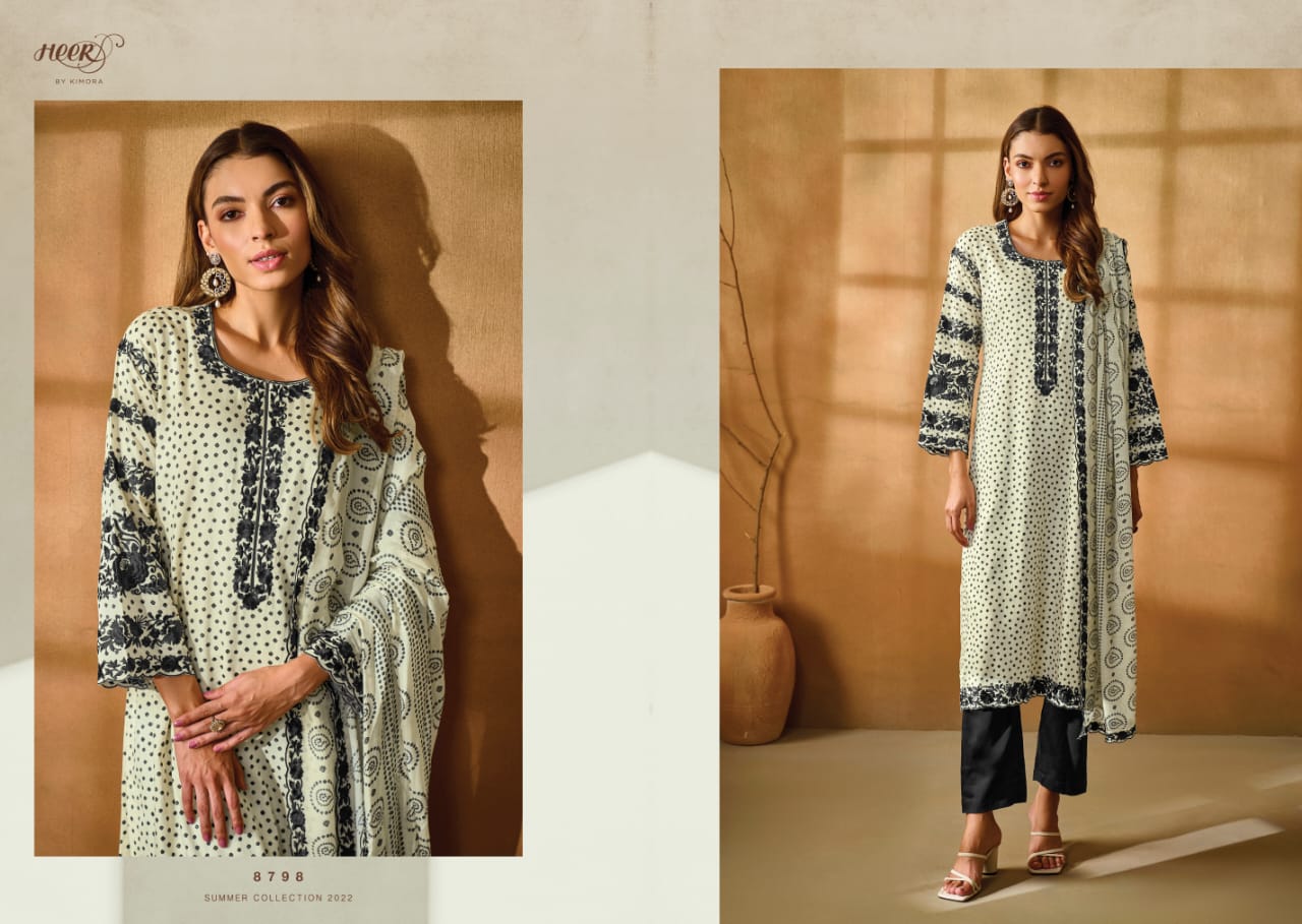 Kimora Gara Fancy Casual Wear Pure Cotton Printed Designer Suit Collection